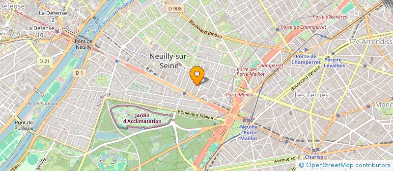 localisation de l'entreprise BOME 21 à NEUILLY-SUR-SEINE