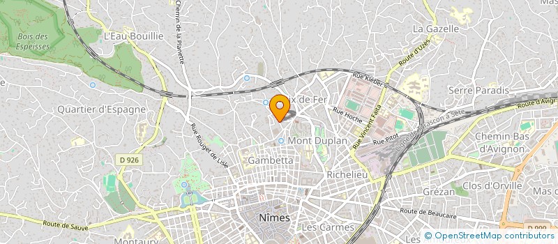 localisation de l'entreprise BOMER SAB  NIMES