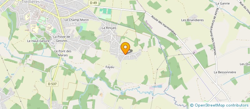 localisation de l'entreprise BOMME  TREILLIERES