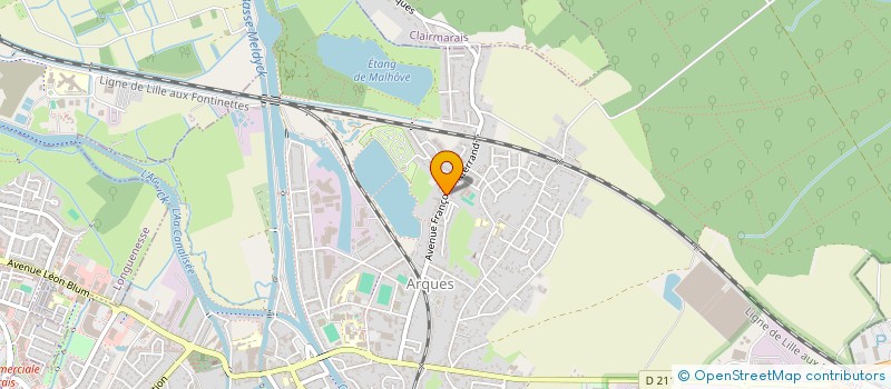 localisation de l'entreprise BOMMELAERE-DERAEDT ARQUES  ARQUES