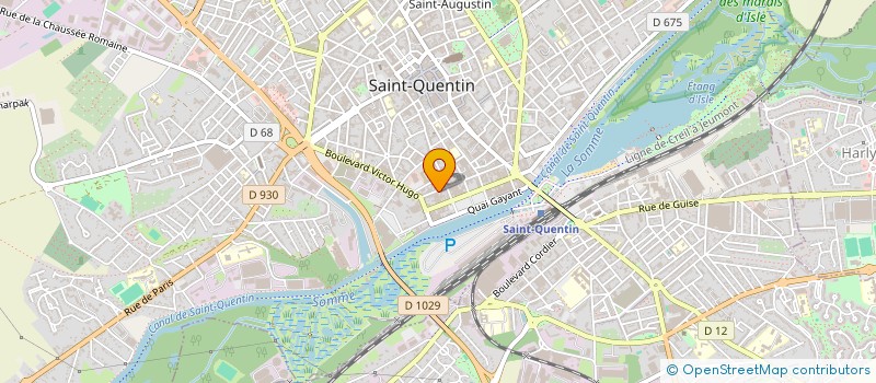 localisation de l'entreprise BOMO IMMOBILIER à SAINT-QUENTIN