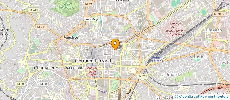 localisation de l'entreprise BOMPART  CLERMONT-FERRAND
