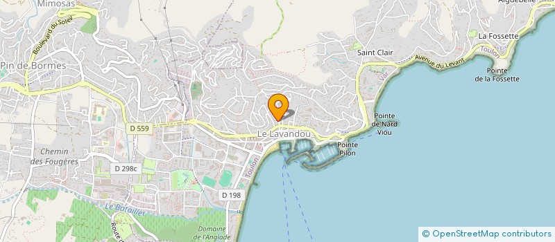 localisation de l'entreprise BOMPAS CONSEILS à LE LAVANDOU