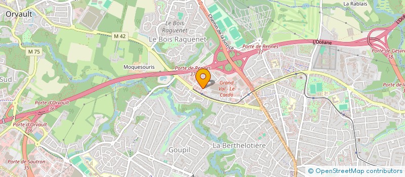 localisation de l'entreprise BOMS à ORVAULT