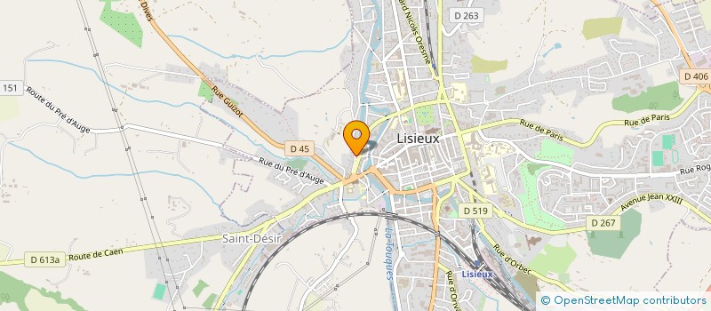 localisation de l'entreprise BON ANGE à LISIEUX