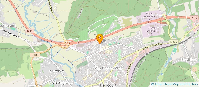 localisation de l'entreprise BON APPART  HERICOURT