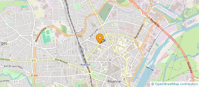 localisation de l'entreprise BON & BOX à ROANNE