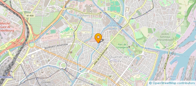 localisation de l'entreprise BON COURS  STRASBOURG