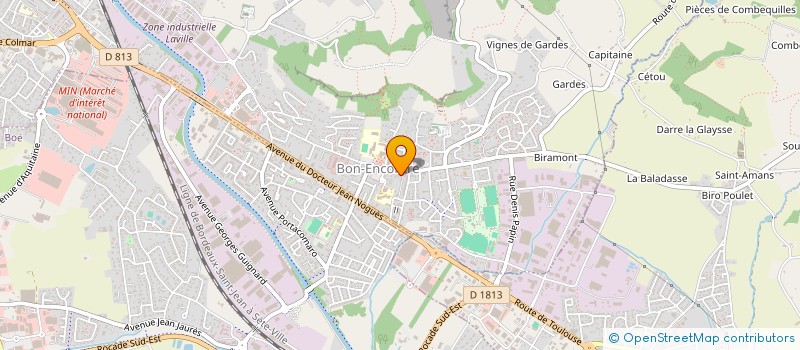 localisation de l'entreprise BON-EN'COIFF  BON-ENCONTRE