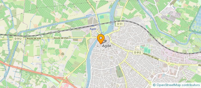 localisation de l'entreprise BON&FRAIS  AGDE