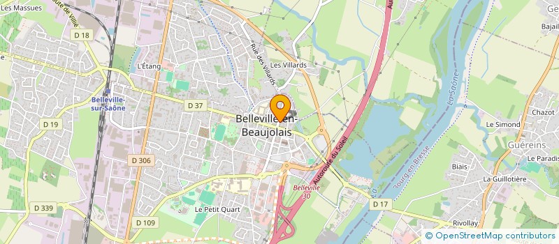 localisation de l'entreprise BON & FRAIS  BELLEVILLE-EN-BEAUJOLAIS