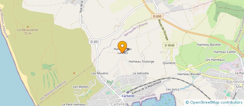 localisation de l'entreprise BON GITE  BARNEVILLE-CARTERET