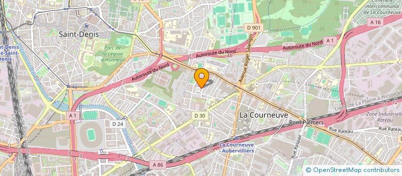 localisation de l'entreprise BON-LIEU à LA COURNEUVE