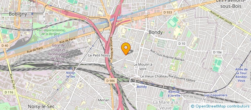 localisation de l'entreprise BON MARCHE  BONDY