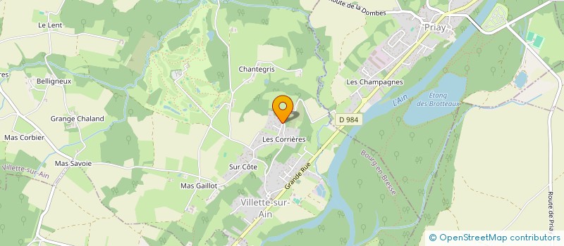 localisation de l'entreprise BON'OHM à VILLETTE-SUR-AIN