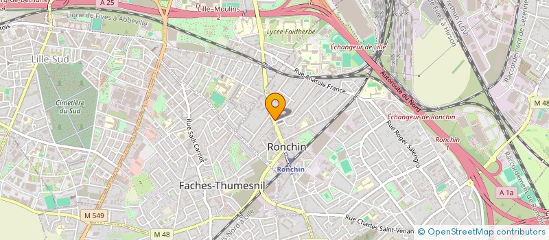 localisation de l'entreprise BON'OR  RONCHIN