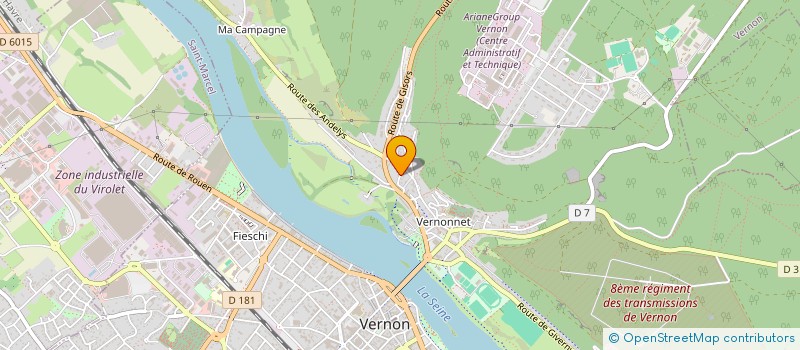 localisation de l'entreprise BON REFUGE  VERNON