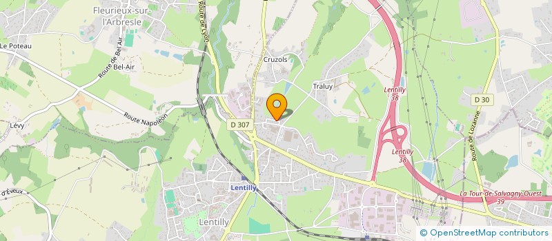 localisation de l'entreprise BON S PAILLE  LENTILLY