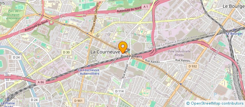 localisation de l'entreprise BON SOLEILS à LA COURNEUVE
