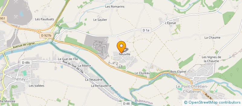 localisation de l'entreprise BON VENT à CHASSENEUIL
