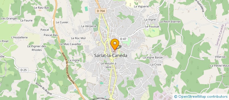 localisation de l'entreprise BON VIVANT-SARLAT à SARLAT-LA-CANEDA