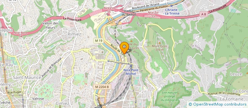 localisation de l'entreprise BON VOYAGE MULTISERVICES à NICE