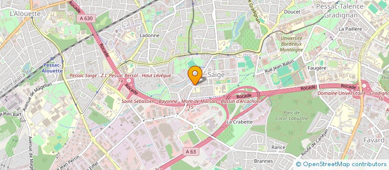 localisation de l'entreprise BONA à PESSAC