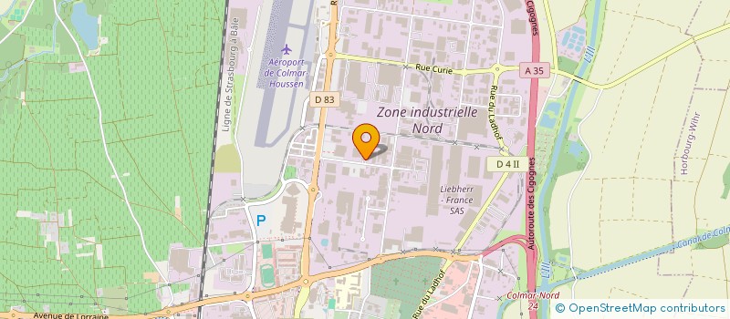 localisation de l'entreprise BONA  COLMAR