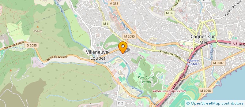 localisation de l'entreprise BONA AZUR à VILLENEUVE-LOUBET