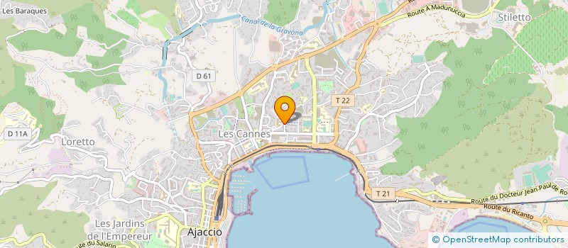 localisation de l'entreprise BONA NOVA à AJACCIO