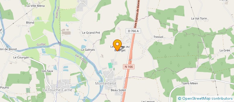 localisation de l'entreprise BONABLE COUVERTURE  MONTERTELOT