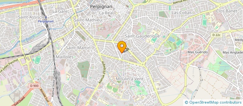 localisation de l'entreprise BONAFOS ISO DECO  PERPIGNAN