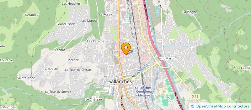 localisation de l'entreprise BONAMIA à SALLANCHES