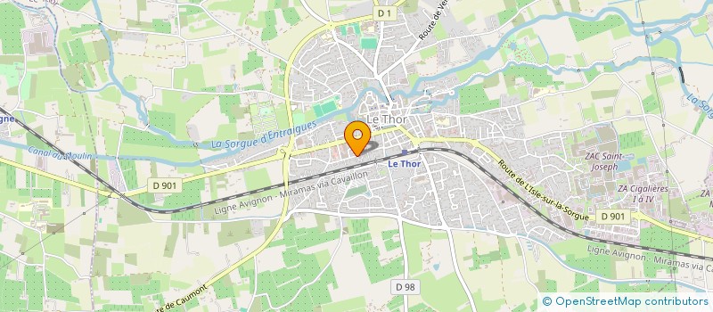 localisation de l'entreprise BONAMY  LE THOR