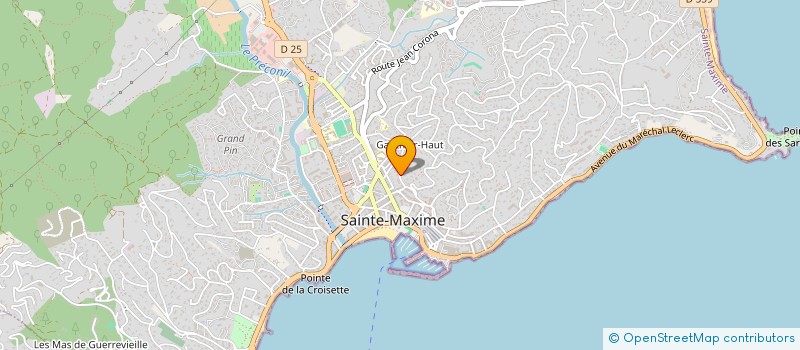 localisation de l'entreprise BONAPARTE  SAINTE-MAXIME