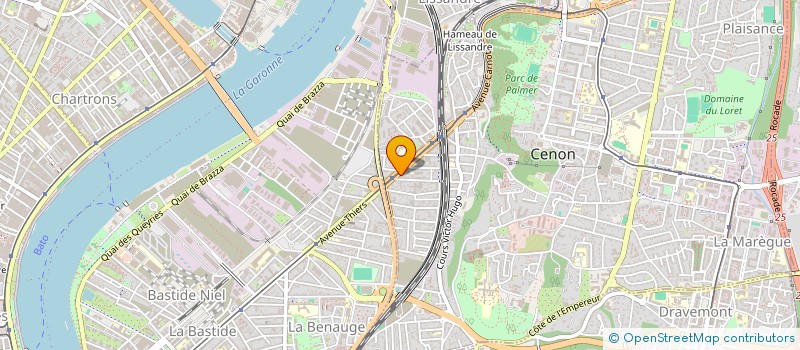 localisation de l'entreprise BONAPARTE à CENON