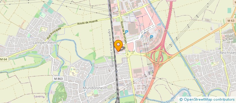 localisation de l'entreprise BONAPARTE RHONE  LAMPERTHEIM