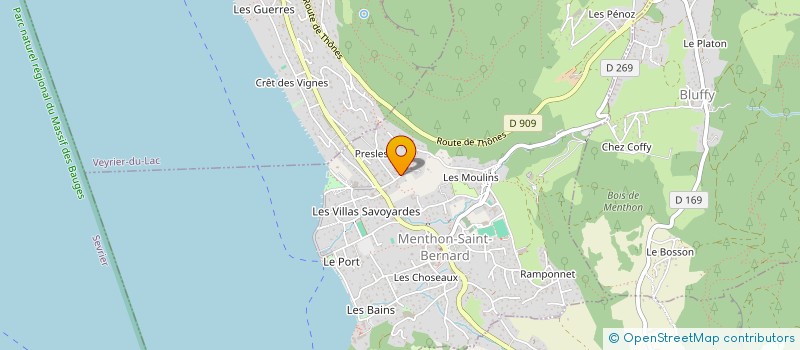 localisation de l'entreprise BONASTELLA IMMOBILIER  VEYRIER-DU-LAC