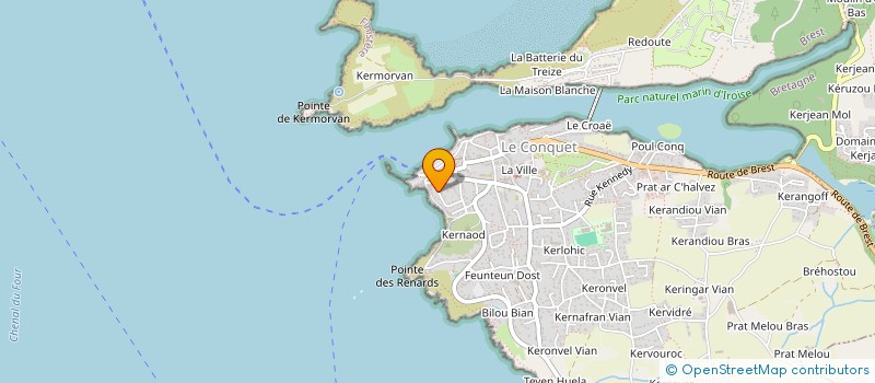 localisation de l'entreprise BONATO INVEST  LE CONQUET