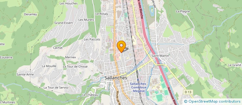localisation de l'entreprise BONAVENTURE  SALLANCHES