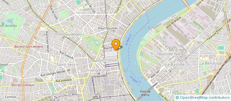 localisation de l'entreprise BONBA à BORDEAUX