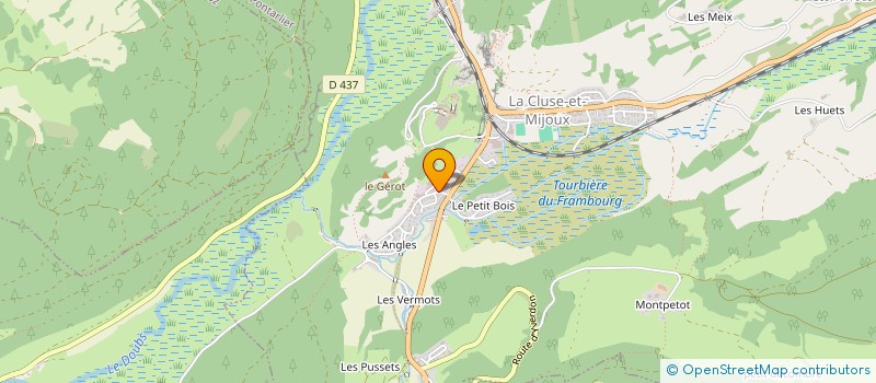 localisation de l'entreprise BONBIX  LA CLUSE-ET-MIJOUX