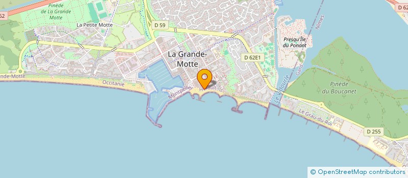 localisation de l'entreprise BONBON à LA GRANDE-MOTTE