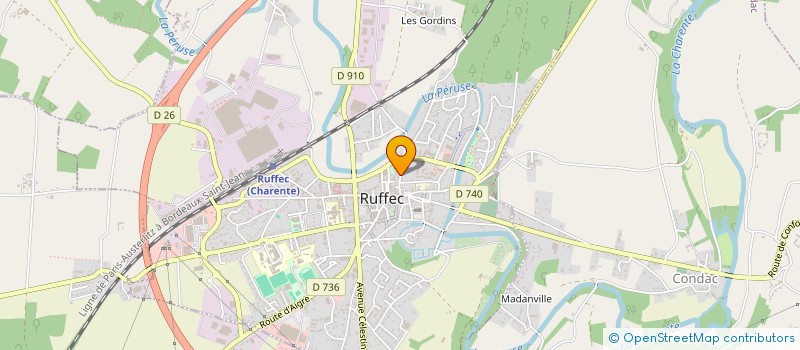 localisation de l'entreprise BONBONKARAMEL  RUFFEC