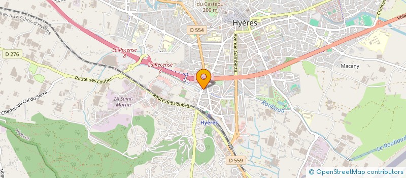 localisation de l'entreprise BONCHE PLOMBERIE à HYERES