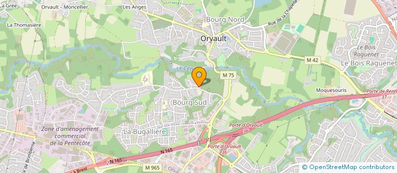 localisation de l'entreprise BONDEALS  ORVAULT
