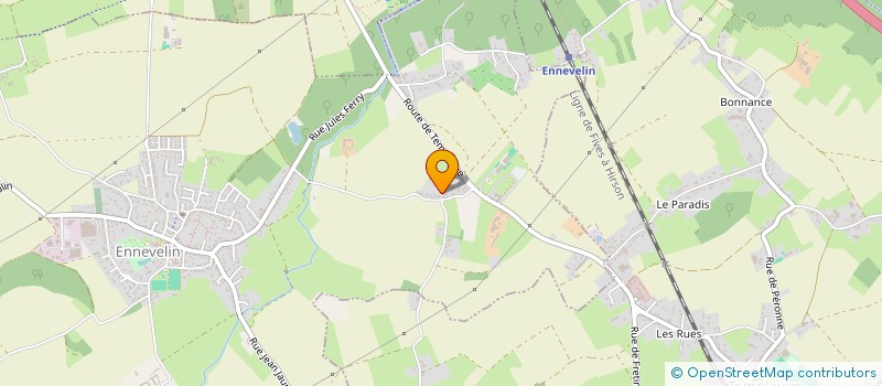 localisation de l'entreprise BONDEL à ENNEVELIN