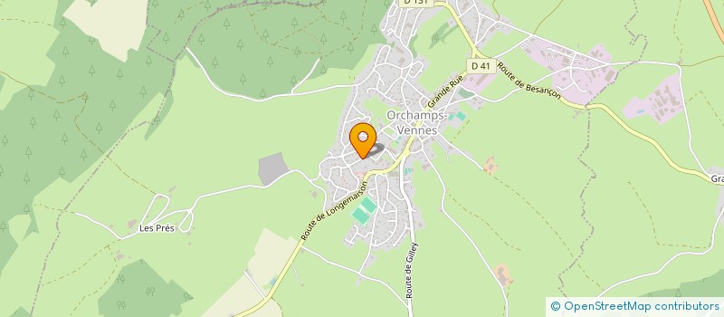 localisation de l'entreprise BONDENET  ORCHAMPS-VENNES