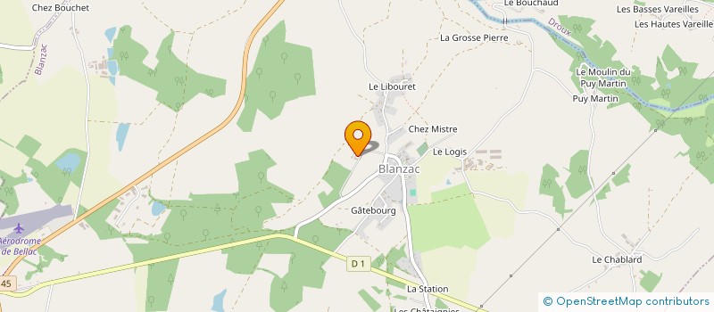 localisation de l'entreprise BONDET DE LA BERNARDIE INDIVISION  BLANZAC