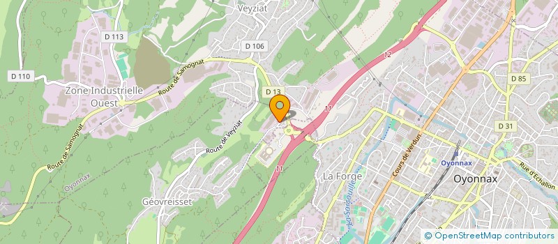 localisation de l'entreprise BONDET LUNETTES à GEOVREISSET